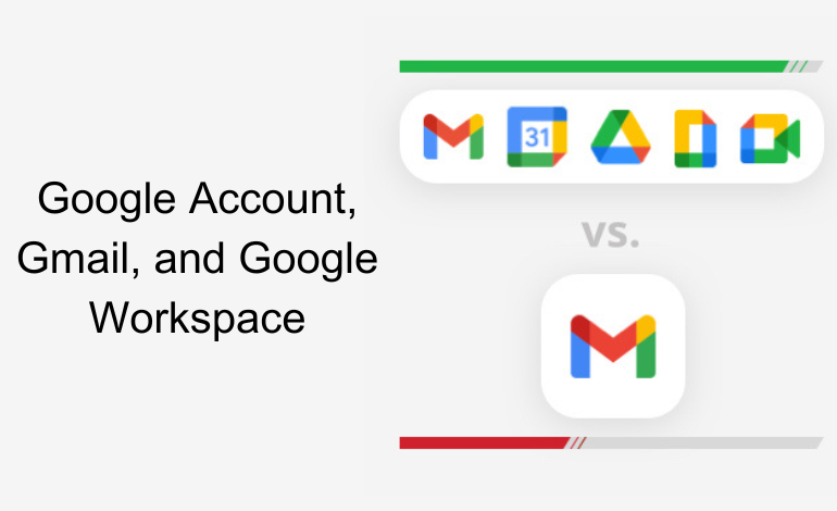 The Difference Between Google Account, Gmail, and Google Workspace Account